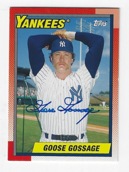 Autographed GOOSE GOSSAGE New York Yankees 2013 Topps Archives