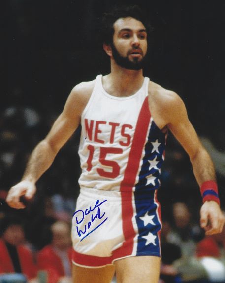 Autographed DAVE WOHL 8X10 New York Nets Photo