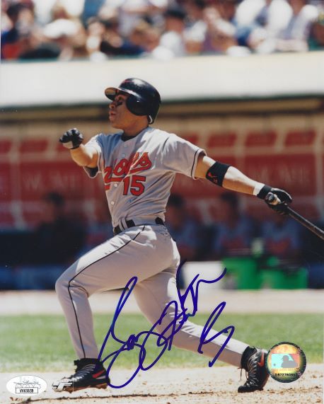 AUTOGRAPHED JERRY HAIRSTON JR. 8x10 Baltimore Orioles JSA