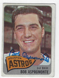 Autographed BOB ASPROMONTE Houston Astros 1965 Topps  Card
