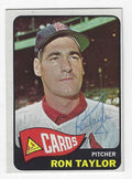 Autographed RON TAYLOR St. Louis Cardinals 1965 Topps Card