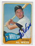 Autographed AL WEIS Chicago White Sox 1965 Topps Card