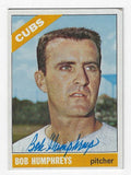 Autographed BOB HUMPHREYS Chicago Cubs 1966 Topps Card