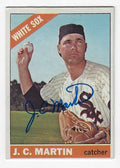 Autographed J.C. MARTIN Chicago White Sox 1966 Topps Card