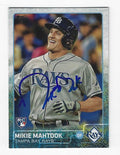 Autographed MIKIE MAHTOOK Tampa Bay Rays 2015 Topps Card