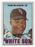 Autographed TOM MCCRAW Chicago White Sox 1967 Topps Card