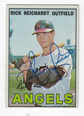 Autographed RICK REICHARDT California Angels 1967 Topps Card