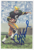 Autographed Paul Hornung Green Bay Packers Goal Line Art Card