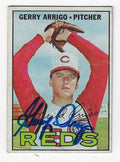 Autographed GERRY ARRIGO Cincinnati Reds 1967 Topps Card