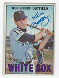 Autographed KEN BERRY Chicago White Sox 1967 Topps Card
