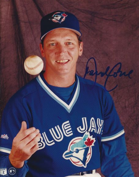 AUTOGRAPHED DAVID CONE 8X10 Toronto Blue Jays photo