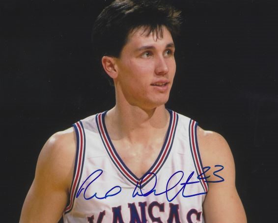 Autographed REX WALTER Kansas Jayhawks 8x10 Photo