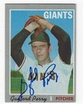 Autographed GAYLORD PERRY San Francisco Giants 1970 Topps Card
