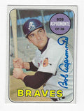 Autographed BOB ASPROMONTE Atlanta Braves 1969 Topps card