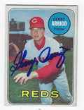 Autographed GERRY ARRIGO Cincinnati Reds 1969 Topps Card