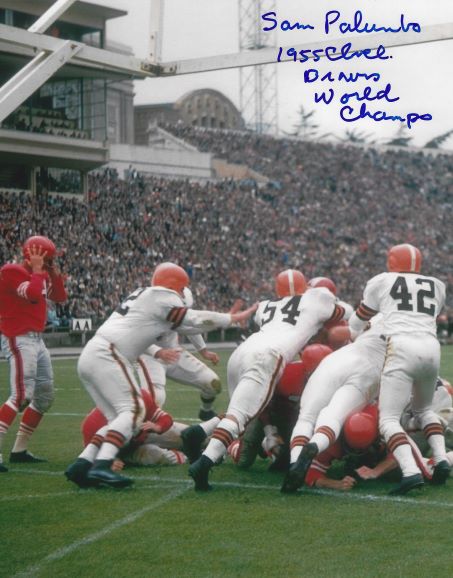 Autographed SAM PALUMBO 8x10 Cleveland Browns Photo