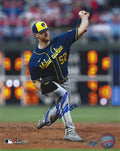 AUTOGRAPHED ERIC LAUER 8X10 Milwaukee Brewers Photo