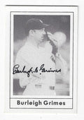 Autographed BURLEIGH GRIMES Brooklyn Dodgers 1978 Grand Slam Card