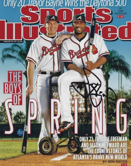 AUTOGRAPHED JASON HEYWARD 8x10 Atlanta Braves Photo
