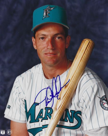 AUTOGRAPHED DAVE MAGADAN 8x10 Florida Marlins Photo
