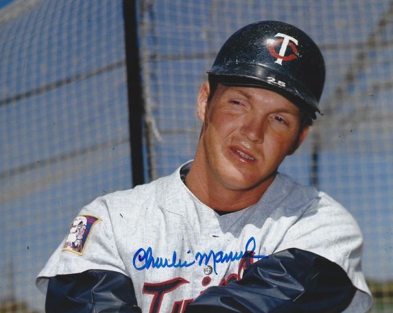 AUTOGRAPHED CHARLIE MANUEL 8x10 Minnesota Twins Photo