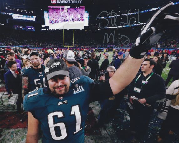 Autographed STEFEN WISNIEWSKI 8X10 Philadelphia Eagles Photo