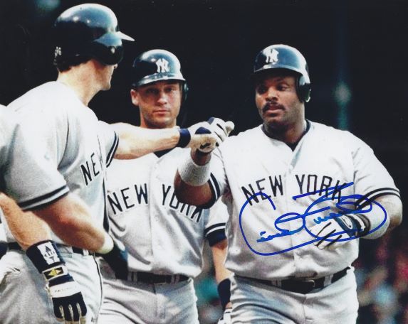 AUTOGRAPHED CECIL FIELDER 8X10 New York Yankees Photo