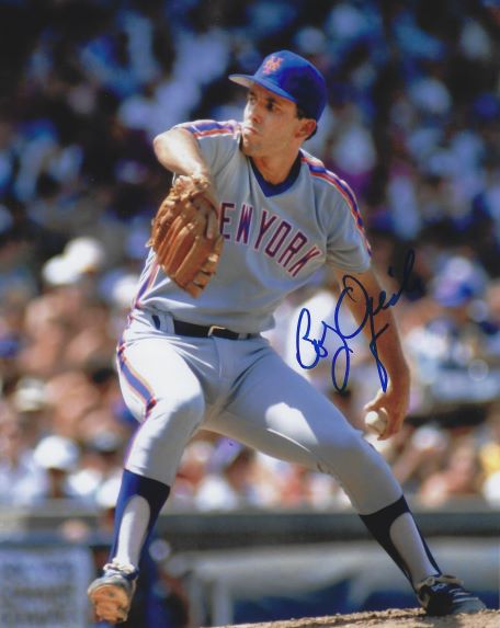 AUTOGRAPHED BOB OJEDA 8X10 New York Mets photo