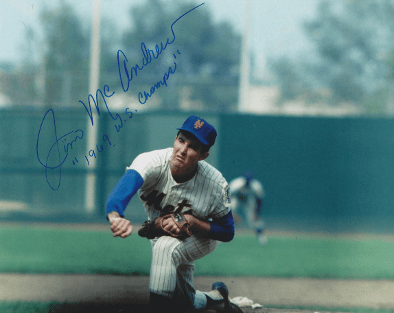 AUTOGRAPHED JIM MCANDREW 8X10 New York Mets photo