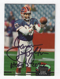Autographed James Lofton Buffalo Bills 1992 Topps Stadium Club card #385