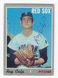 Autographed RAY CULP Boston Red Sox 1970 Topps Card
