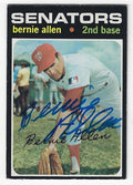 Autographed BERNIE ALLEN Washington Senators 1971 Topps Card