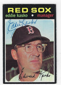 Autographed EDDIE KASKO Boston Red Sox 1971 Topps Card