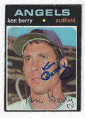 Autographed KEN BERRY California Angels 1970 Topps Card