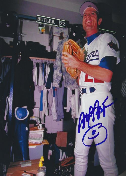 AUTOGRAPHED BRETT BUTLER 8x10 Los Angeles Dodgers photo
