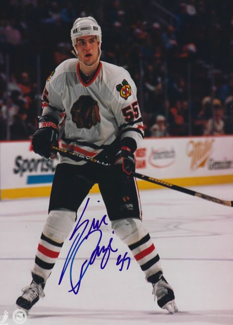 Autographed ERIC DAZE 8X10 Chicago Blackhawks Photo