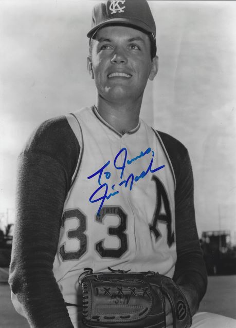 AUTOGRAPHED JIM NASH 8x10 Kansas City A's Photo