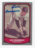Signed 1988 LOU BOUDREAU Pacific Legends card