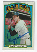 Autographed GARRY JESTADT San Diego Padres 1972 Topps Card