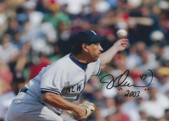 Autographed JESSE OROSCO 8X10 New York Yankees photo