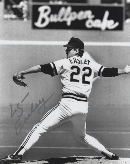 Autographed LOGAN EASLEY 8X10 Pittsburgh Pirates photo
