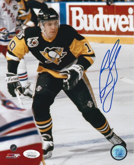 AUTOGRAPHED RON FRANCIS 8X10 Pittsburgh Penguins Photo JSA