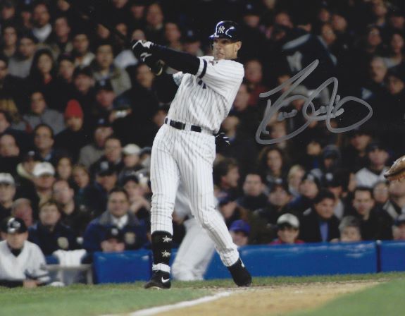 AUTOGRAPHED DAVE JUSTICE 8X10 New York Yankees Photo