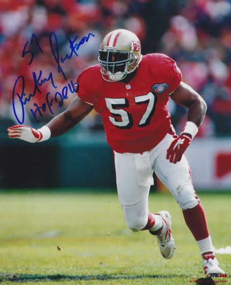 Autographed RICKEY JACKSON "HOF 2010" 8X10 San Francisco 49'ers Photo