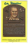Autographed Albert Chandler Hall of Fame Gold Plaque