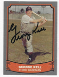 Autographed  GEORGE KELL Detroit Tigers 1988 Pacific Legends Card