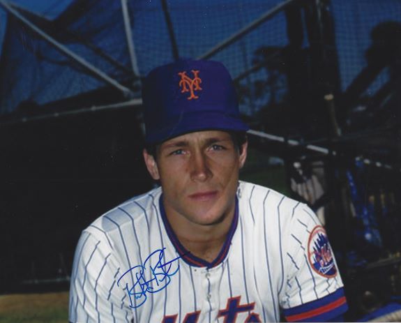 AUTOGRAPHED BUTCH BENTON 8X10 New York Mets photo