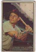 Autographed GIL COAN Washington Senators 1953 Bowman Card