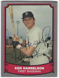 Signed 1988 KEN HARRELSON Boston Red Sox  Pacific Legends card