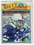Autographed Joe DeLamielleure Buffalo Bills 1977 Topps Card